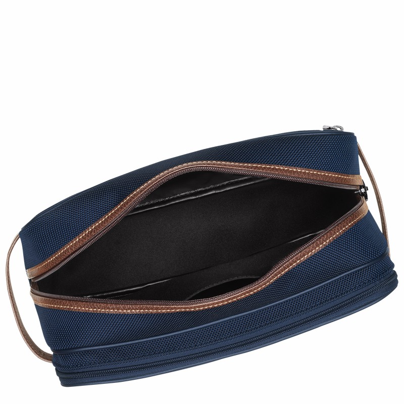 Longchamp Boxford Toiletry case - Recycled canvas Blue | EFSW16975