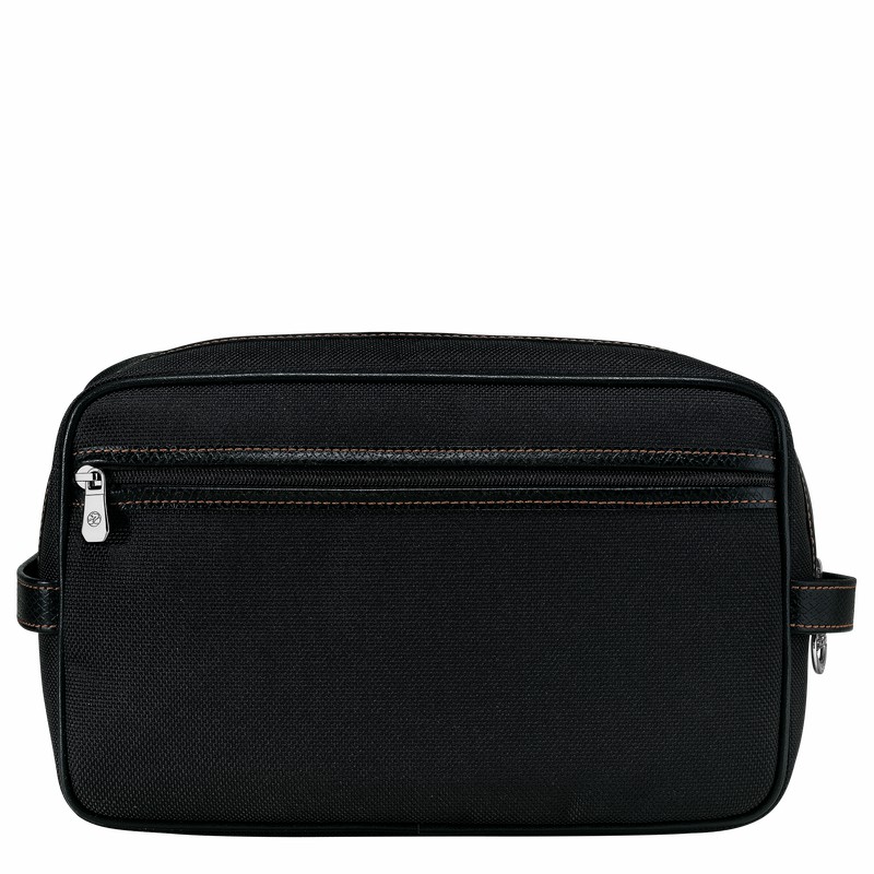 Longchamp Boxford Toiletry case - Recycled canvas Black | LOAB38946