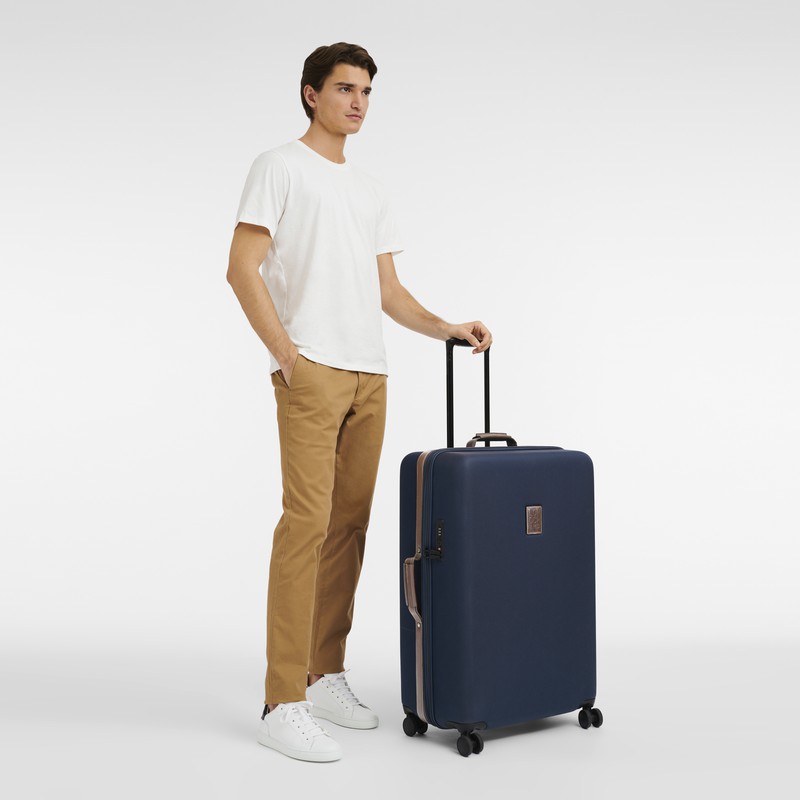 Longchamp Boxford XL Suitcase - Recycled canvas Blue | ZKHC52139