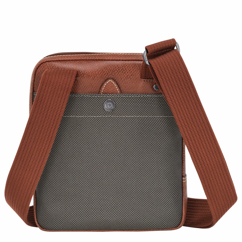 Longchamp Boxford XS Crossbody bag - Recycled canvas Brown | AGRS79823