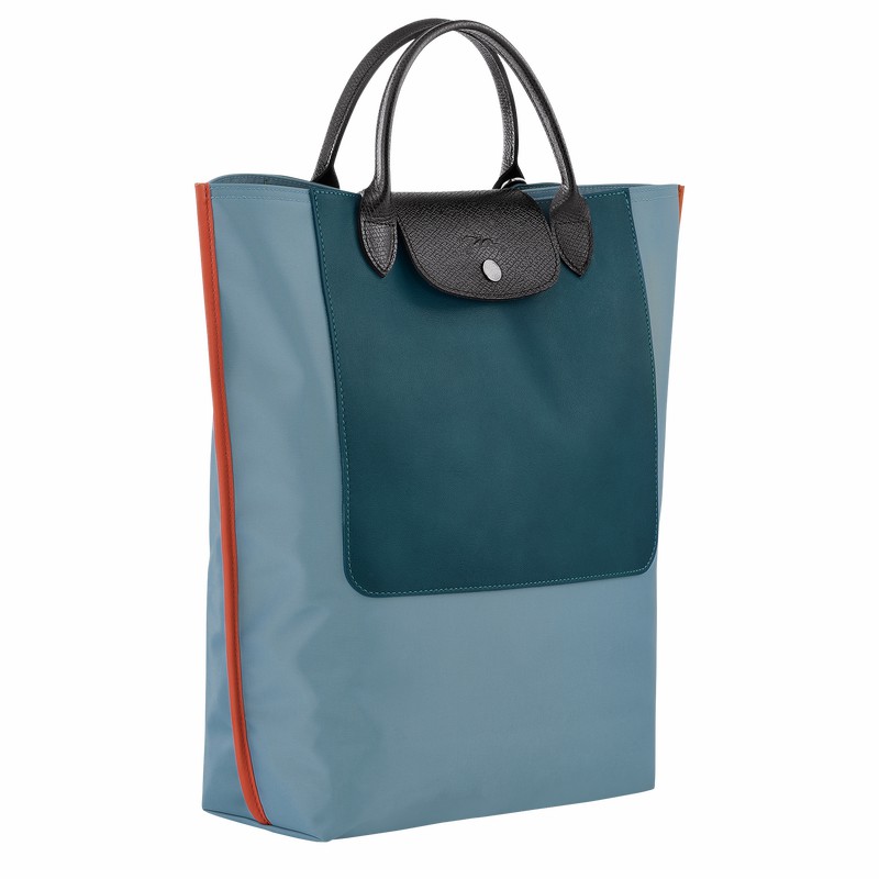 Longchamp Cabas M Tote bag - Canvas Blue | LICG58493