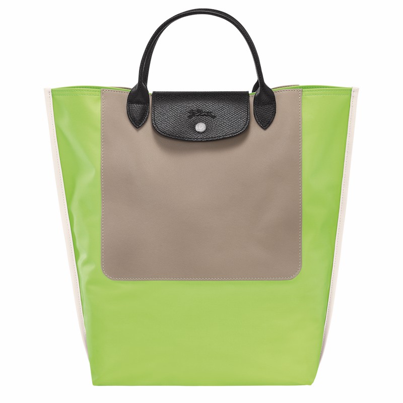 Longchamp Cabas M Tote bag - Canvas Green Light | EKDJ52741