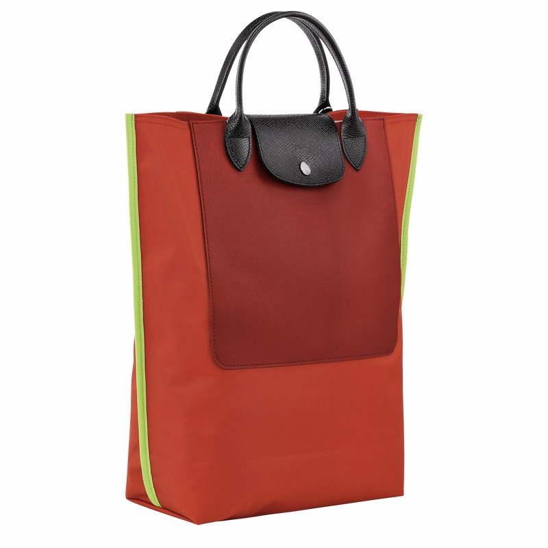 Longchamp Cabas M Tote bag - Canvas Orange | CYKX56810