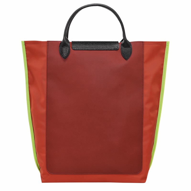 Longchamp Cabas M Tote bag - Canvas Orange | CYKX56810