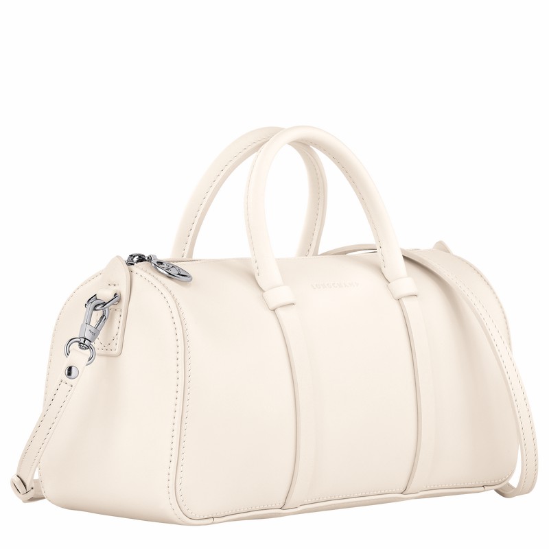 Longchamp Daylong M Handbag - Leather White | JZQF50932