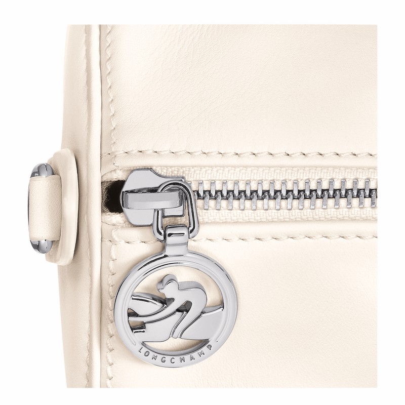 Longchamp Daylong M Handbag - Leather White | JZQF50932