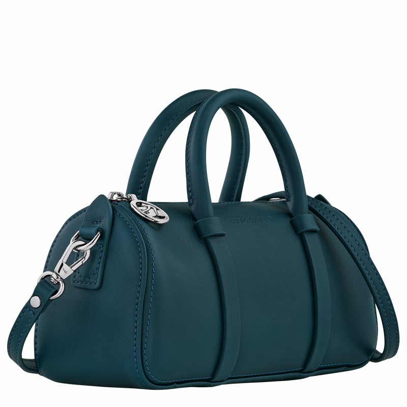 Longchamp Daylong S Handbag - Leather Blue | VEPC61829