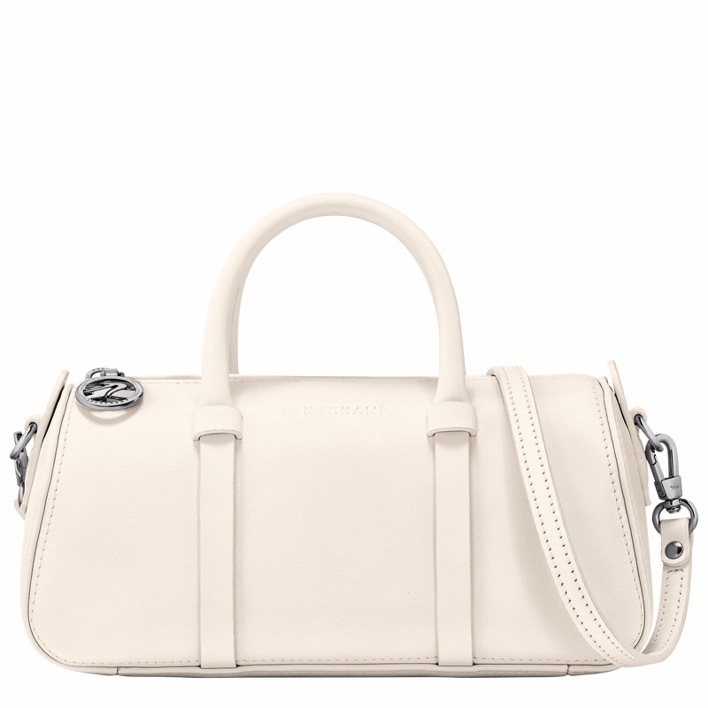 Longchamp Daylong S Handbag - Leather White | JPQX68713