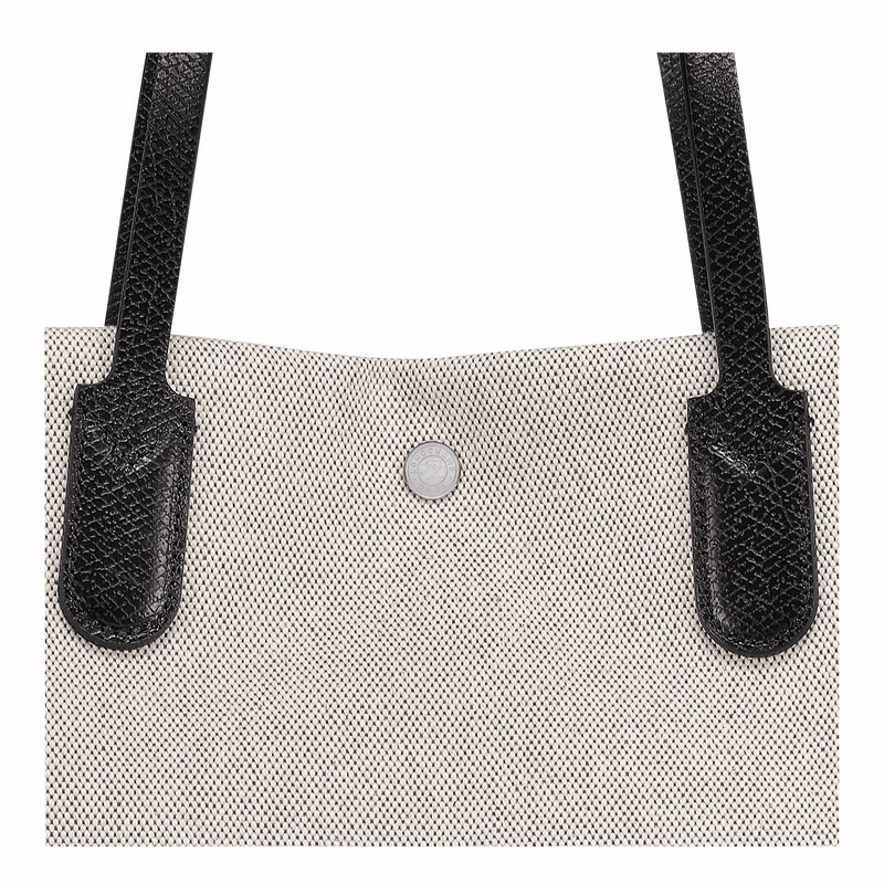 Longchamp Essential L Tote bag - Canvas White | VJMG37265