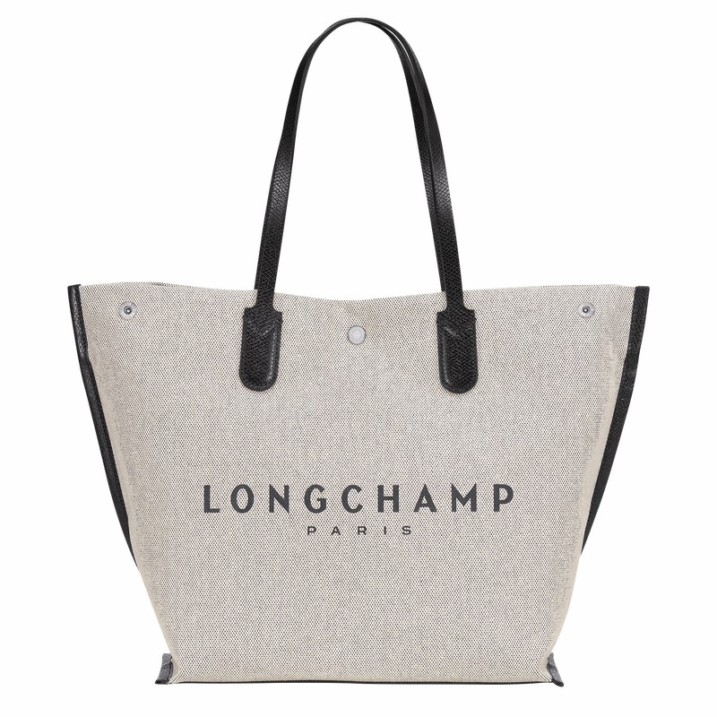 Longchamp Essential L Tote bag - Canvas White | VJMG37265