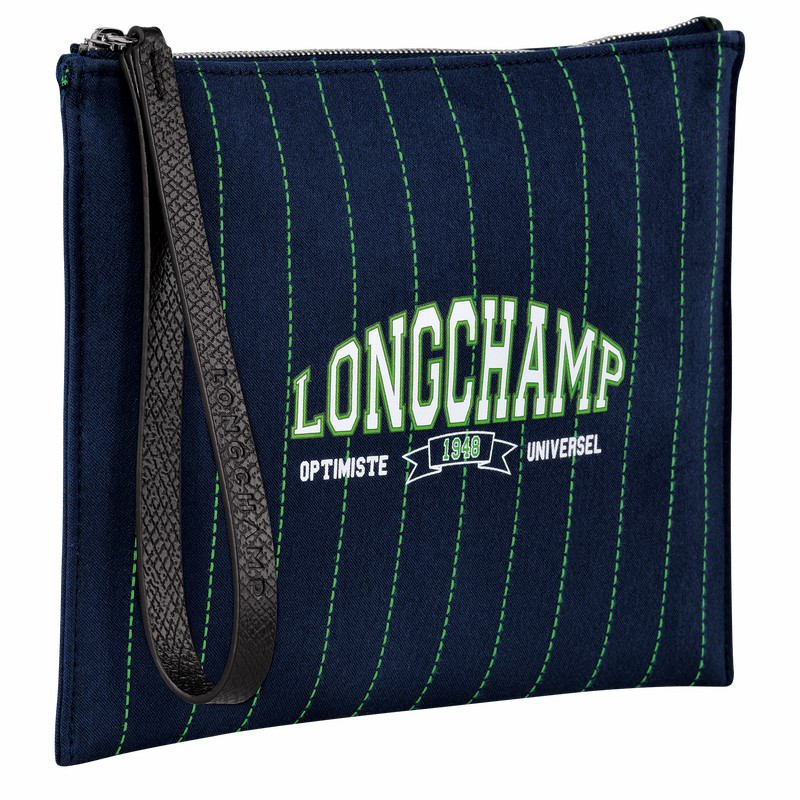 Longchamp Essential Pouch - Canvas Navy | WJYM76812