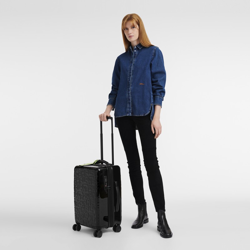 Longchamp LGP Travel M Suitcase - Polycarbonate Black | XZIC70268