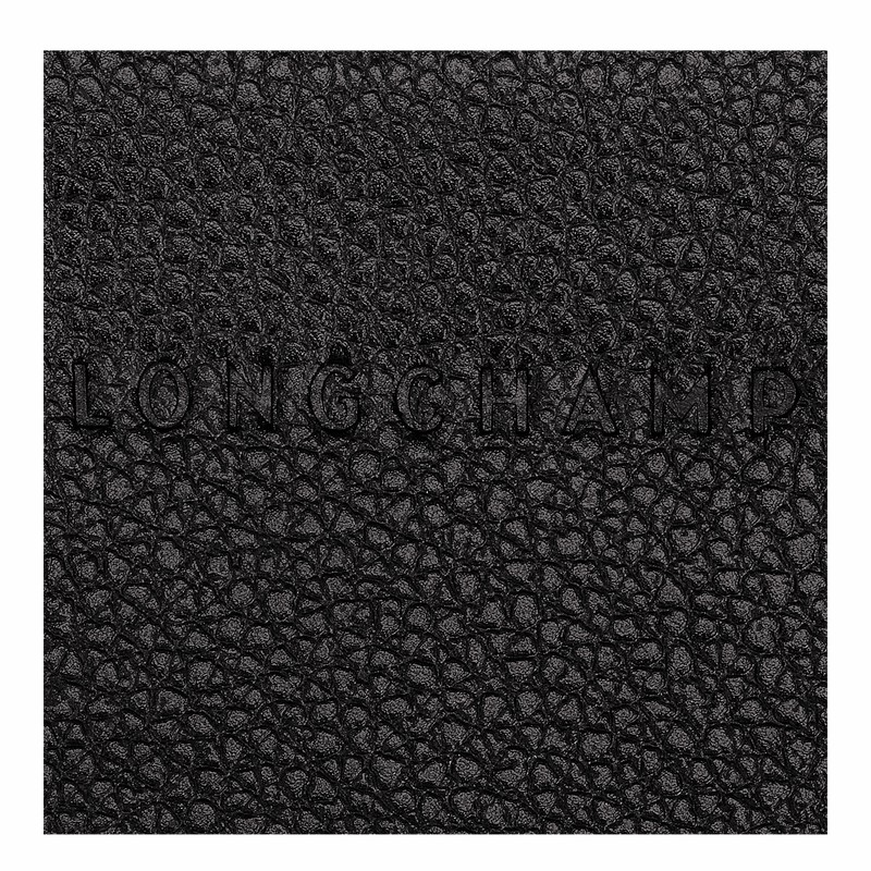 Longchamp Le FOULONNÉ Card holder - Leather Black | QZHX51782