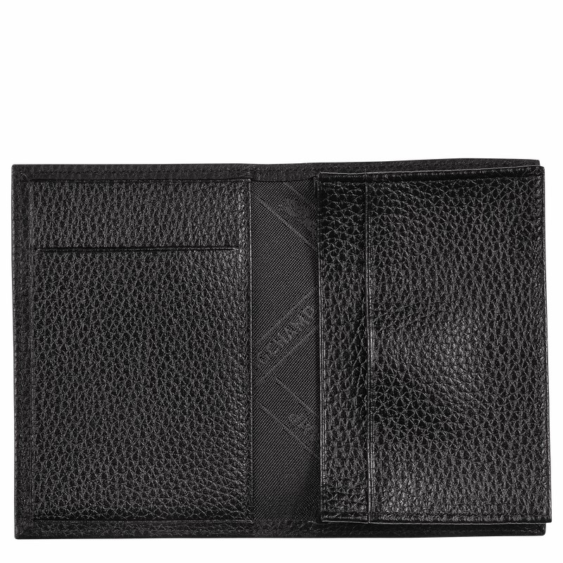 Longchamp Le FOULONNÉ Card holder - Leather Black | FNRU41623