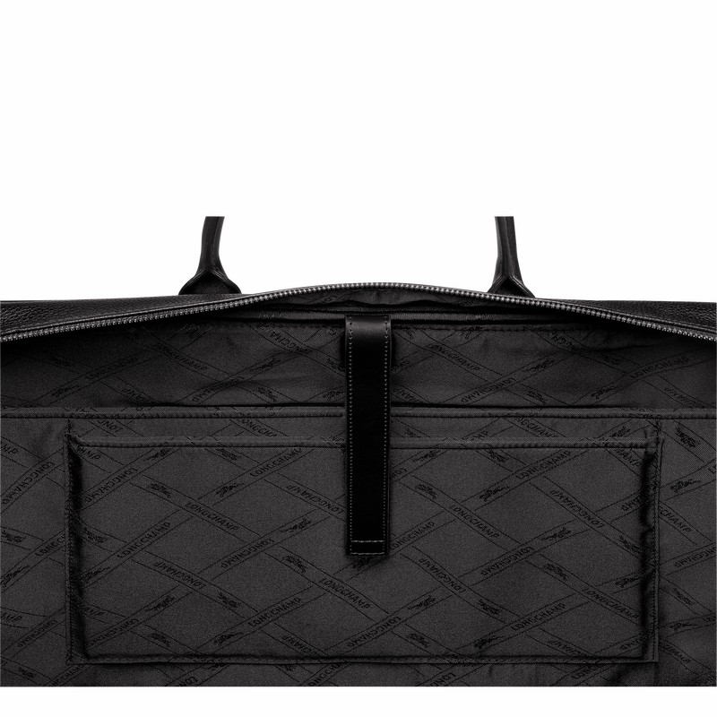 Longchamp Le FOULONNÉ L Briefcase - Leather Black | HTPL56104