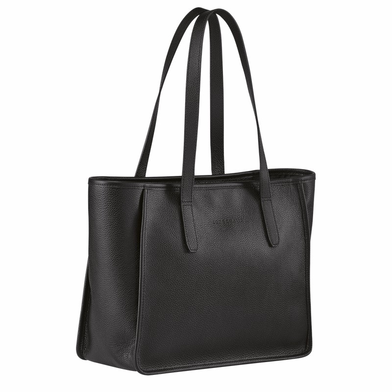 Longchamp Le FOULONNÉ L Tote bag - Leather Black | UMIC39567