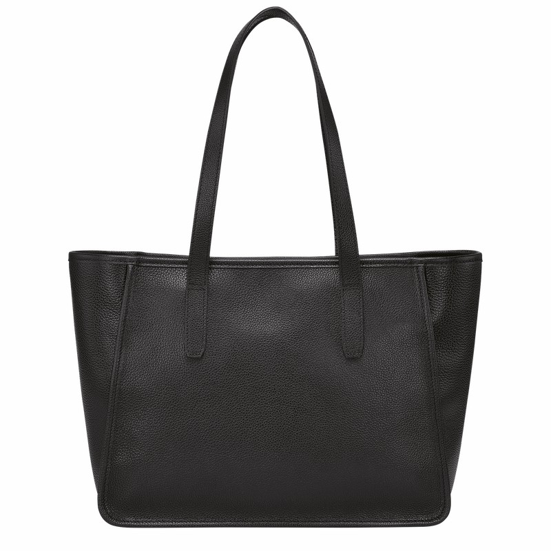 Longchamp Le FOULONNÉ L Tote bag - Leather Black | UMIC39567