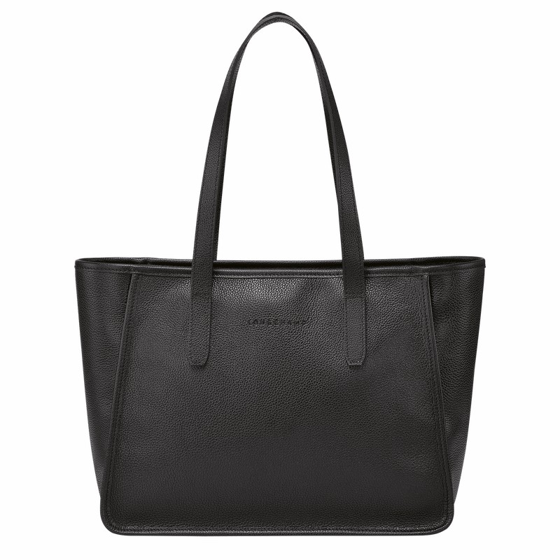 Longchamp Le FOULONNÉ L Tote bag - Leather Black | UMIC39567