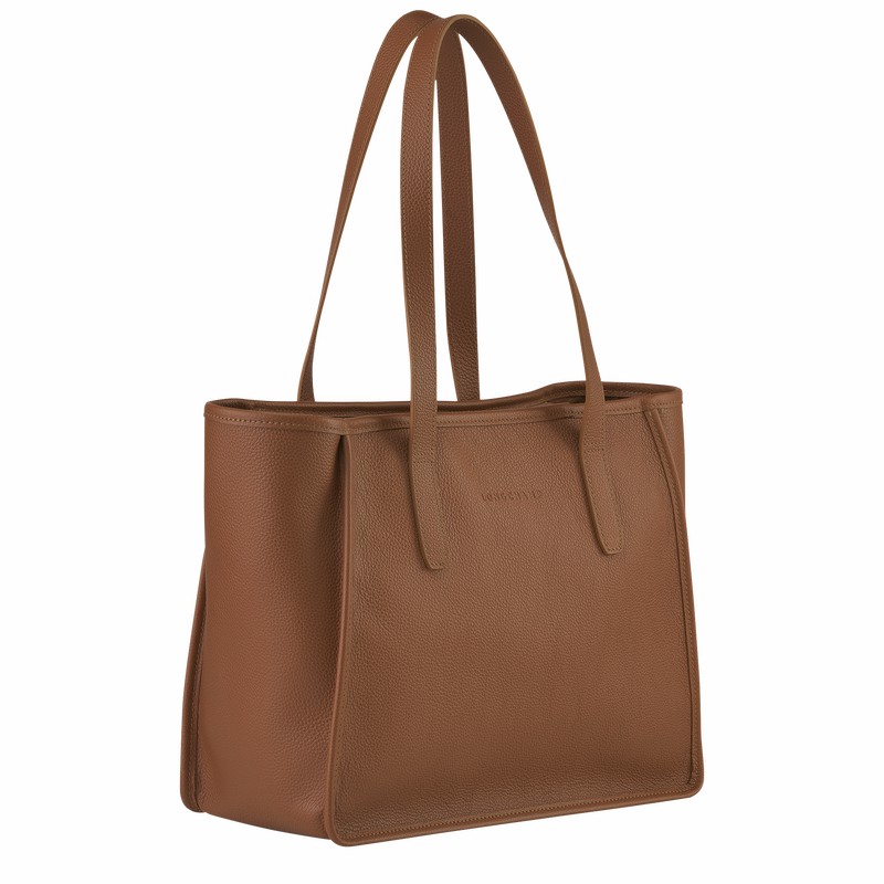 Longchamp Le FOULONNÉ L Tote bag - Leather Caramel | JLFA50728