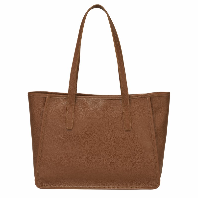 Longchamp Le FOULONNÉ L Tote bag - Leather Caramel | JLFA50728