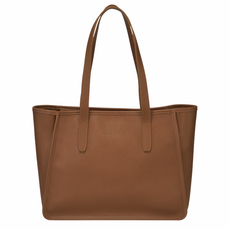 Longchamp Le FOULONNÉ L Tote bag - Leather Caramel | JLFA50728