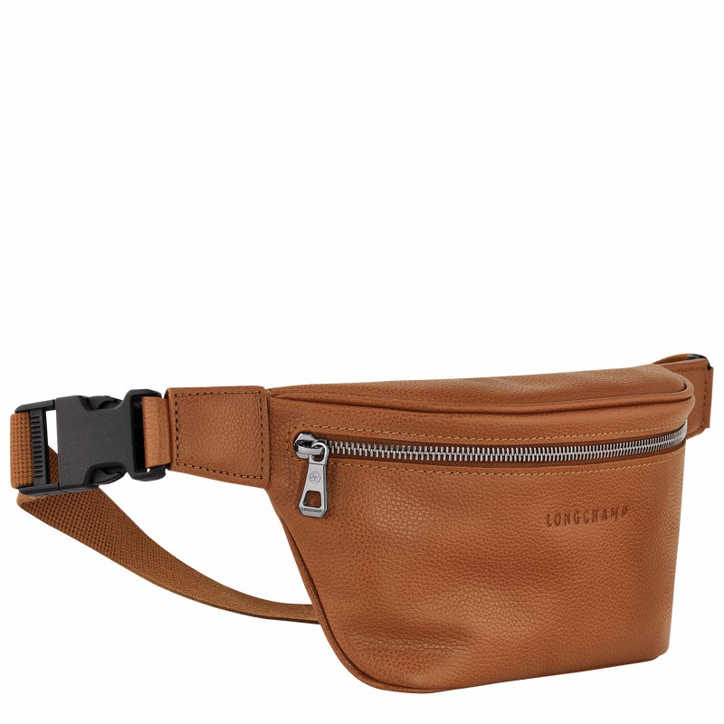 Longchamp Le FOULONNÉ M Belt bag - Leather Caramel | INTY69350