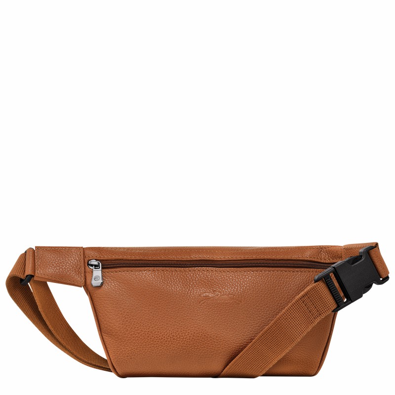 Longchamp Le FOULONNÉ M Belt bag - Leather Caramel | INTY69350