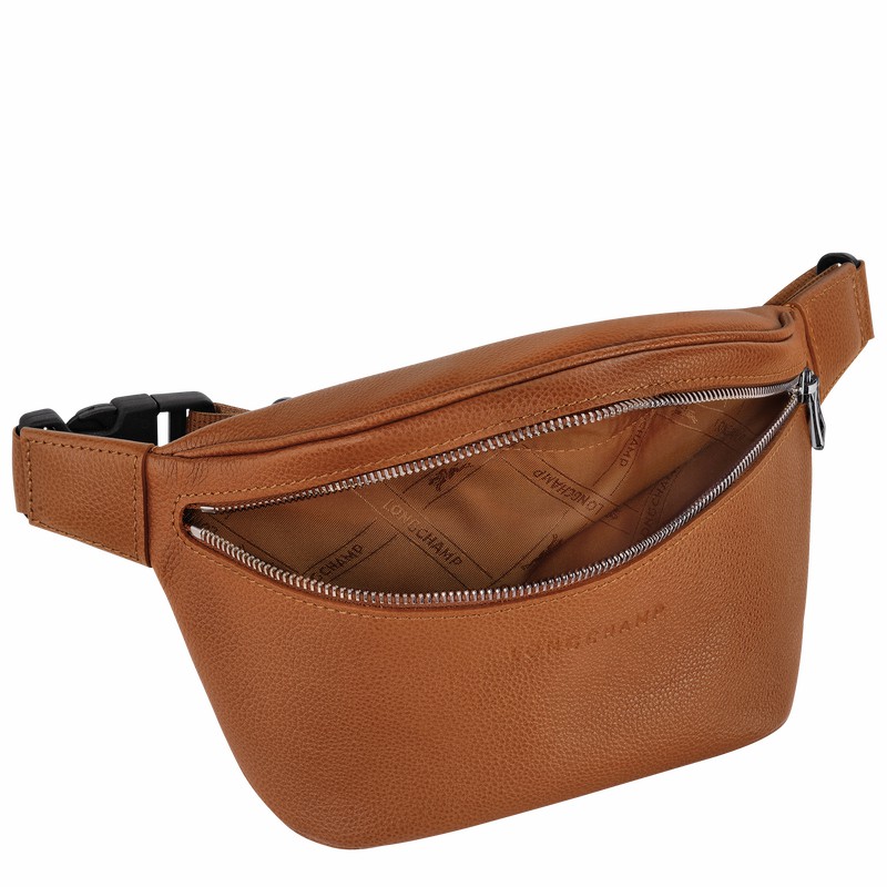 Longchamp Le FOULONNÉ M Belt bag - Leather Caramel | INTY69350