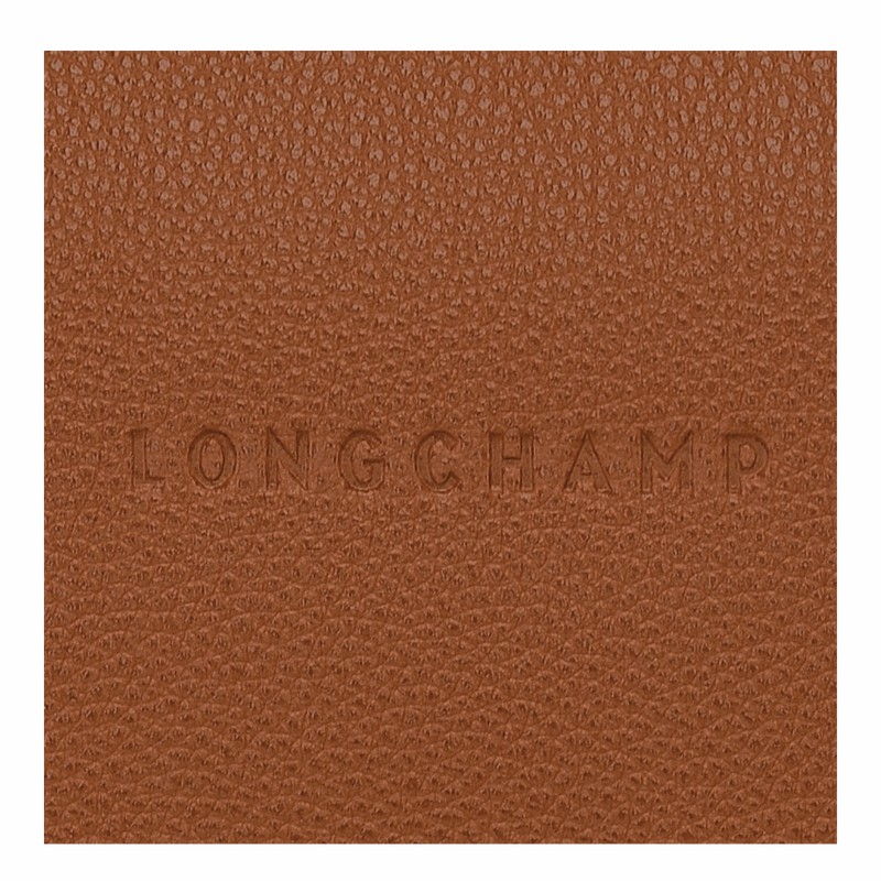 Longchamp Le FOULONNÉ M Crossbody bag - Leather Caramel | GIYM95017