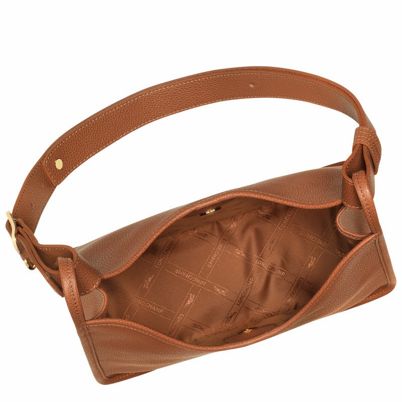 Longchamp Le FOULONNÉ M Hobo bag - Leather Caramel | BNHX34617