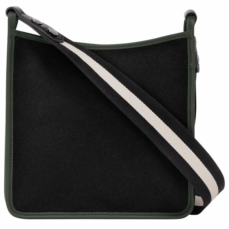 Longchamp Le FOULONNÉ S Crossbody bag - Canvas Black | FJSP62781