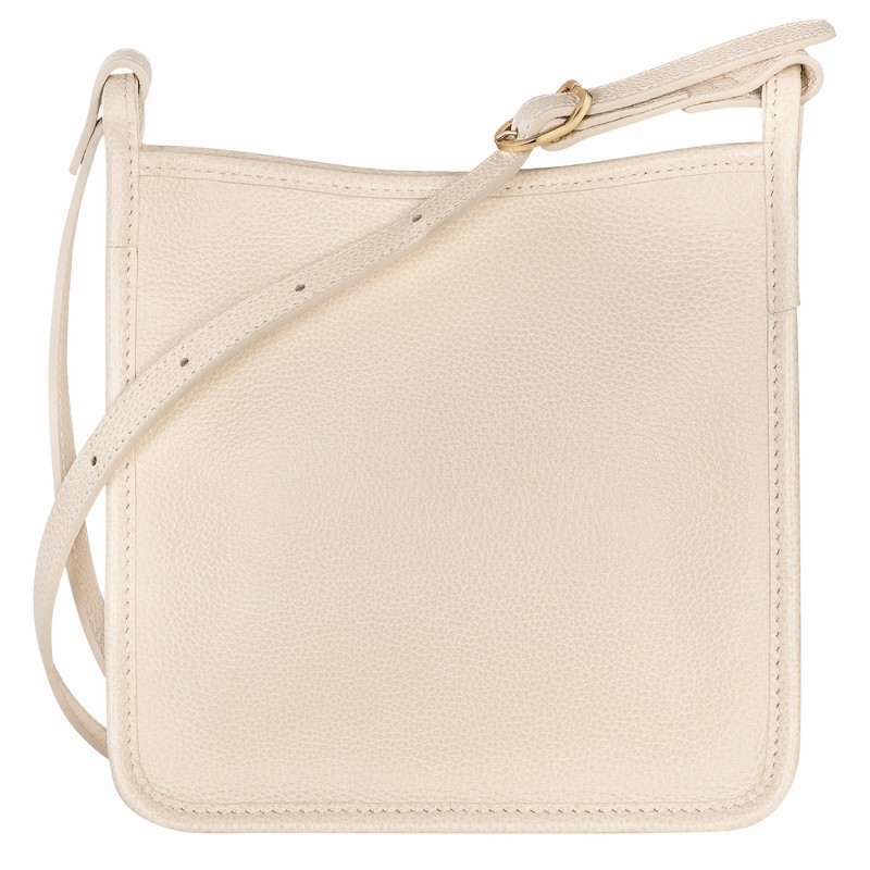 Longchamp Le FOULONNÉ S Crossbody bag - Leather White | ABCO17095