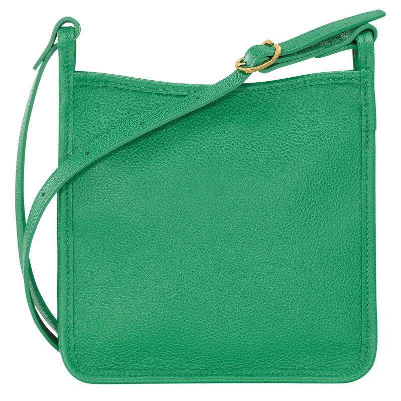 Longchamp Le FOULONNÉ S Crossbody bag - Leather Green | WLIG17809