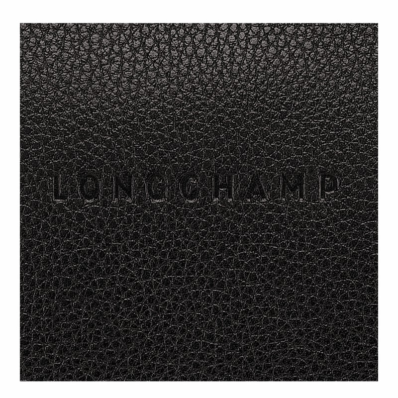 Longchamp Le FOULONNÉ S Crossbody bag - Leather Black | JEOD46307