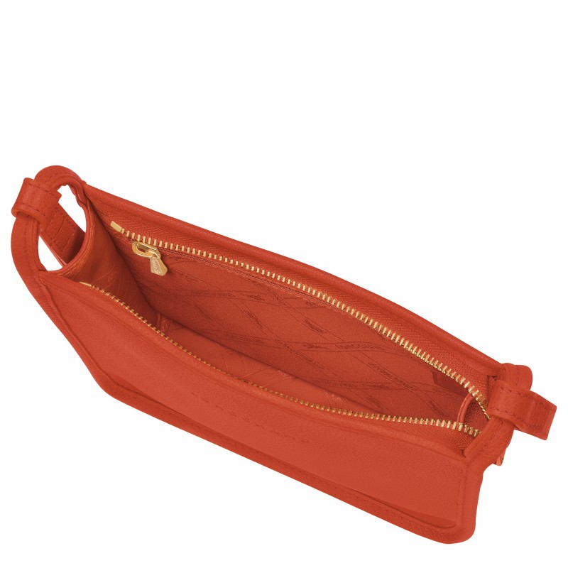 Longchamp Le FOULONNÉ S Crossbody bag - Leather Orange | RAPK48275