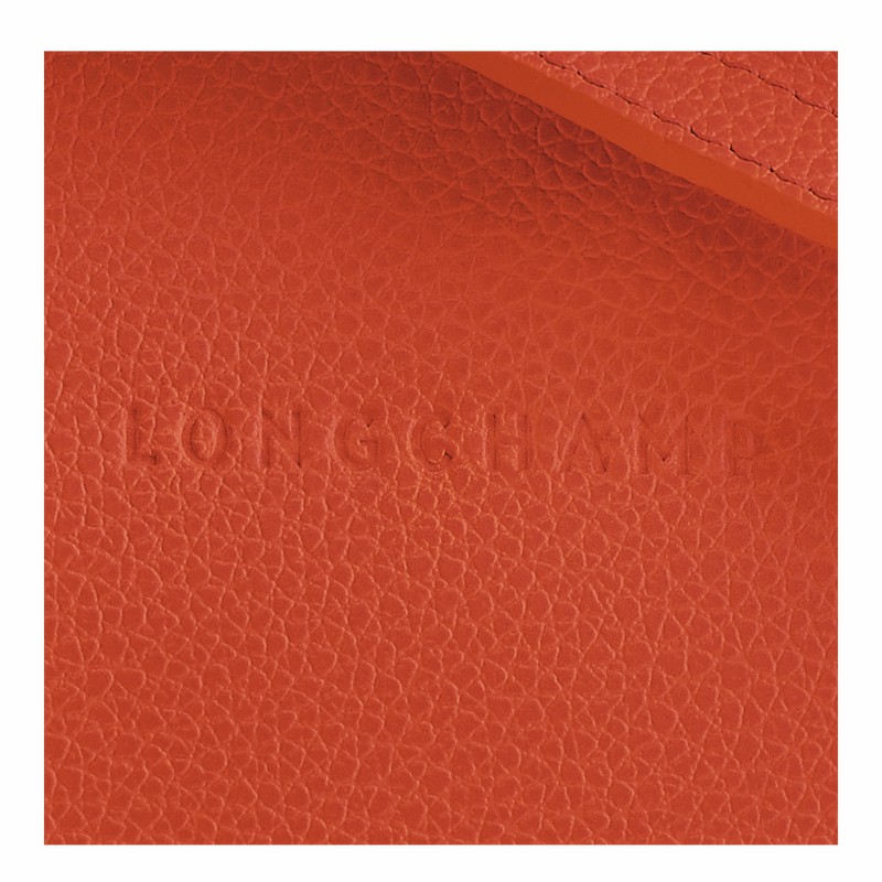 Longchamp Le FOULONNÉ S Crossbody bag - Leather Orange | RAPK48275