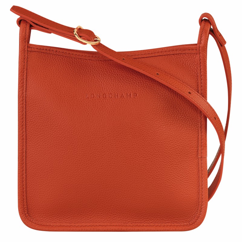 Longchamp Le FOULONNÉ S Crossbody bag - Leather Orange | RAPK48275