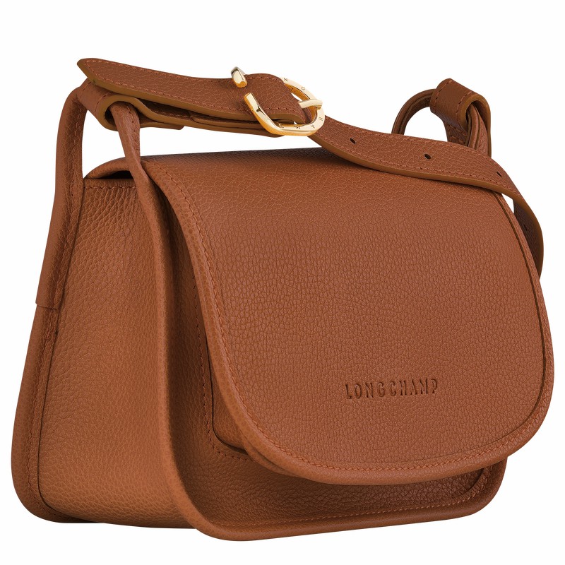 Longchamp Le FOULONNÉ S Crossbody bag - Leather Caramel | JPUK81947