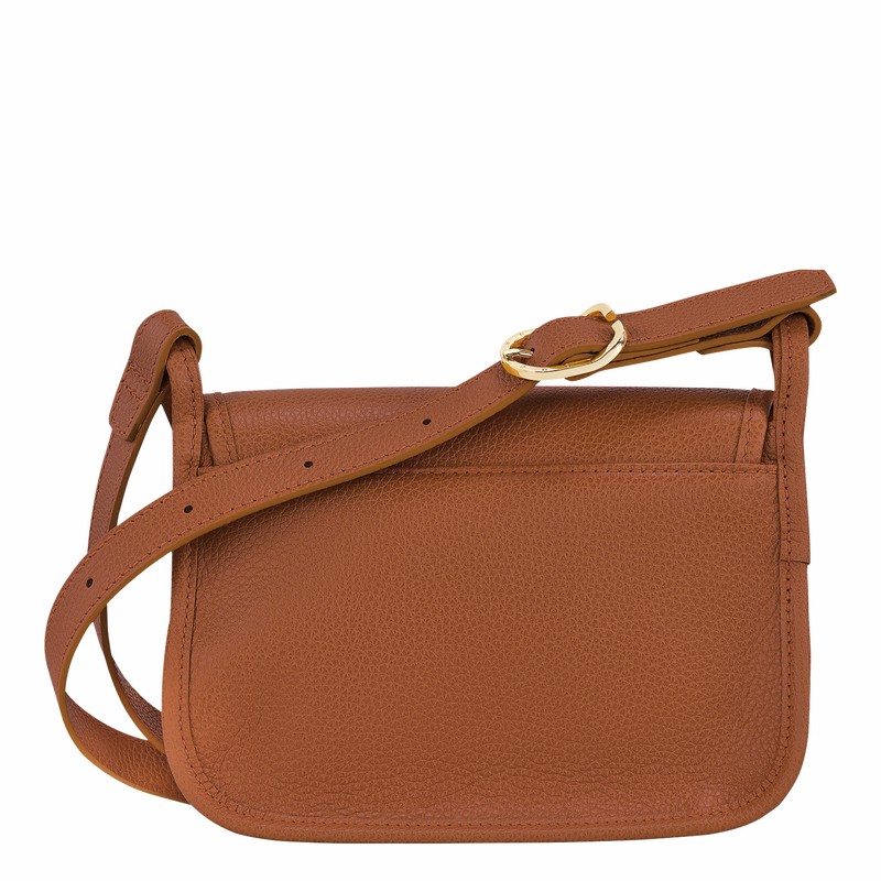 Longchamp Le FOULONNÉ S Crossbody bag - Leather Caramel | JPUK81947