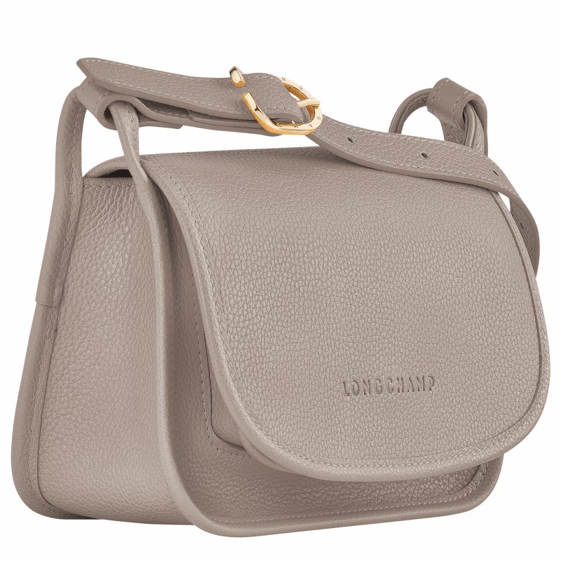 Longchamp Le FOULONNÉ S Crossbody bag - Leather Grey | PSLH35904