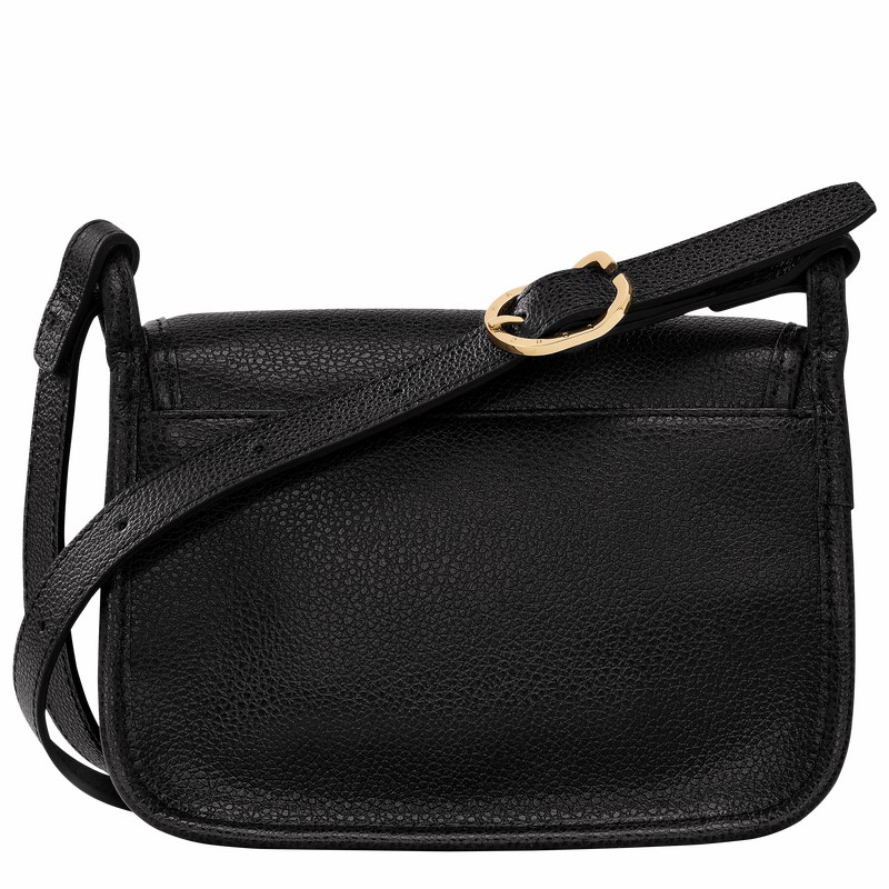 Longchamp Le FOULONNÉ S Crossbody bag - Leather Black | UMJV97203