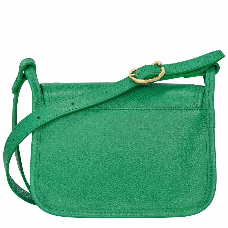 Longchamp Le FOULONNÉ S Crossbody bag - Leather Green | ECXZ78459