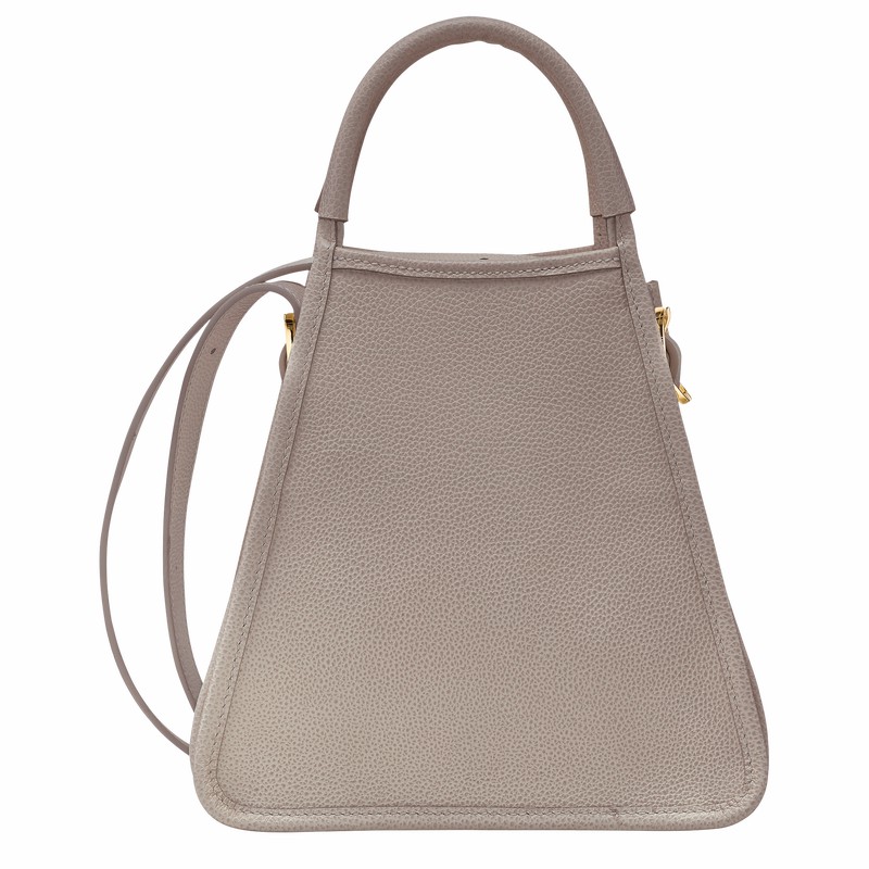 Longchamp Le FOULONNÉ S Handbag - Leather Grey | NDAL08461