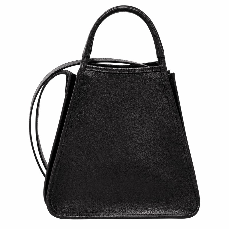 Longchamp Le FOULONNÉ S Handbag - Leather Black | NEAM56409