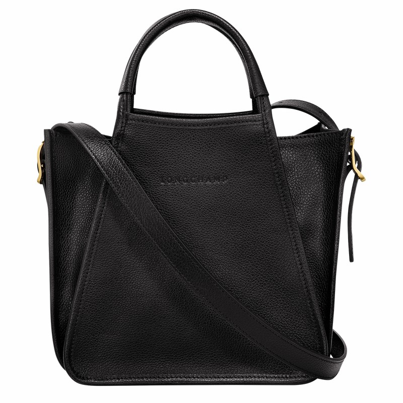 Longchamp Le FOULONNÉ S Handbag - Leather Black | NEAM56409