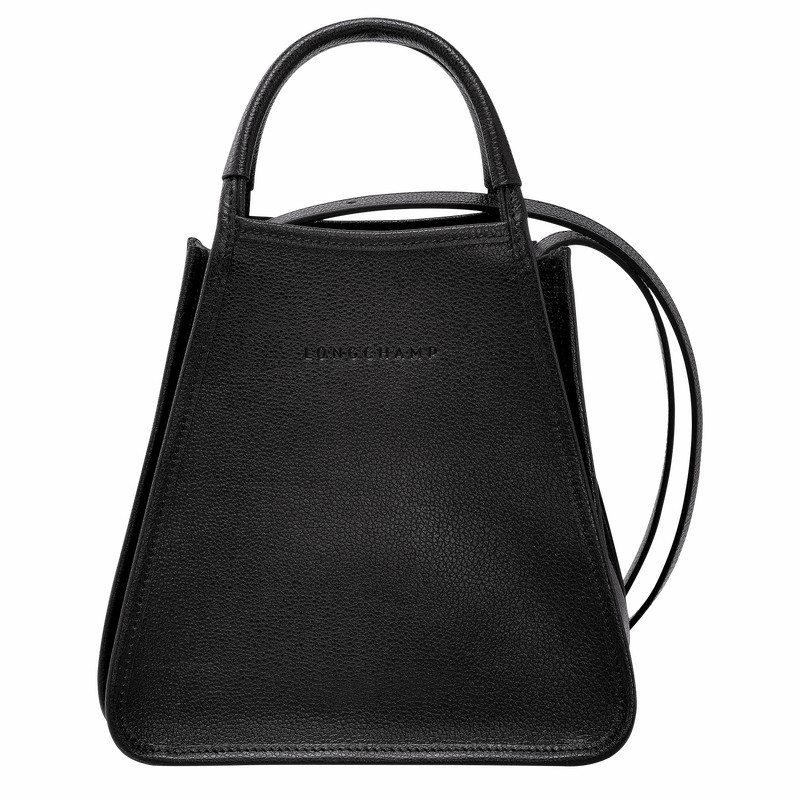 Longchamp Le FOULONNÉ S Handbag - Leather Black | NEAM56409