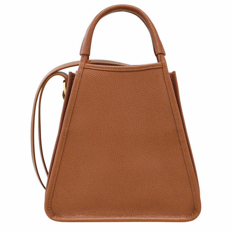 Longchamp Le FOULONNÉ S Handbag - Leather Caramel | SLFV53790