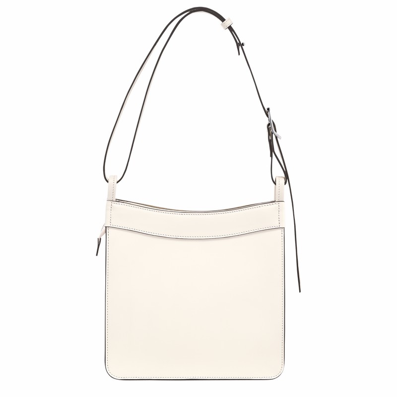 Longchamp Le FOULONNÉ S Hobo bag - Leather White | UDOX73504