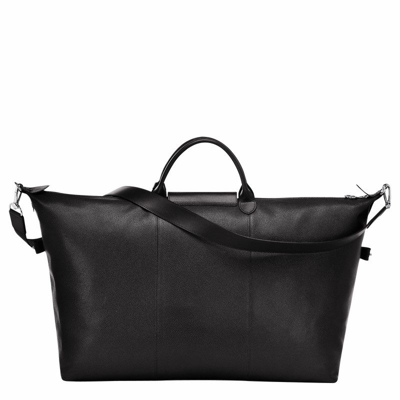 Longchamp Le FOULONNÉ S Travel bag - Leather Black | JGPK60249