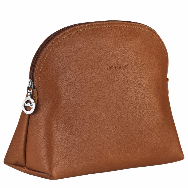 Longchamp Le FOULONNÉ Toiletry case - Leather Caramel | ABJL35472